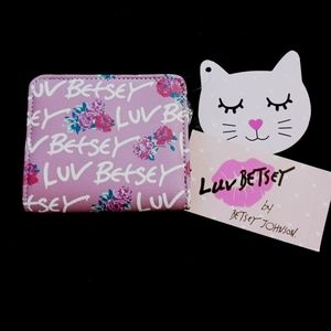 Betsey Johnson Lavender Floral Wallet